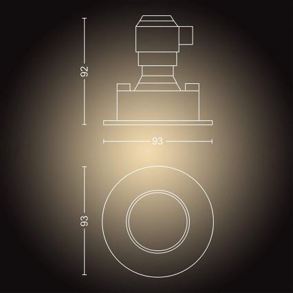 Philips - KOMPLET 3x LED Stmívatelné koupelnové svítidlo Hue ADORE 1xGU10/5W/230V IP44 + dálkové ovládání