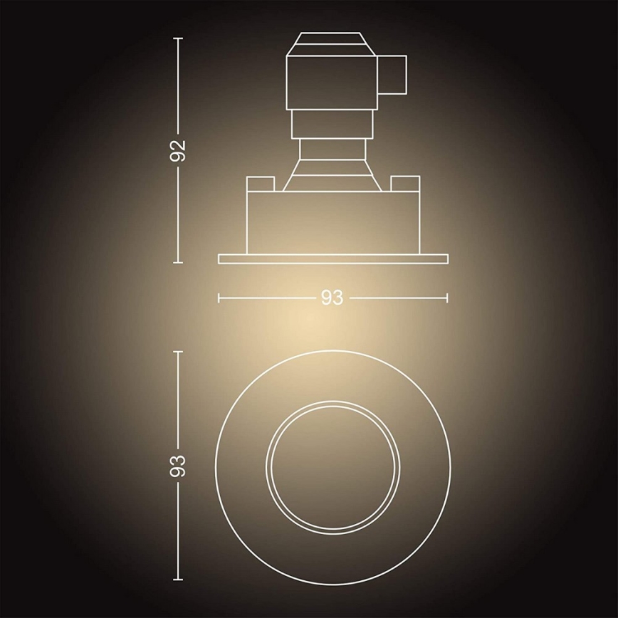 Philips - KOMPLET 3x LED Stmívatelné koupelnové svítidlo Hue ADORE 1xGU10/5W/230V IP44 + dálkové ovládání