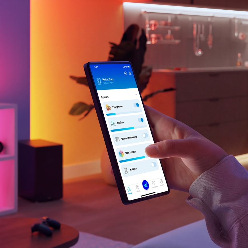 Philips - диммируемый светодиодный потолочный светильник SUPERSLIM LED/32W/230V 2700-6500K Wi-Fi