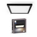 Philips - LED Диммируемый потолочный светильник Hue AURELLE LED/19W/230V 2200-6500K 30x30 cm чёрный