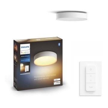 Philips - LED диммируемый потолочный светильник Hue LED/9,6W/230V 2200–6500K диаметр 261 мм белый + пульт дистанционного управления