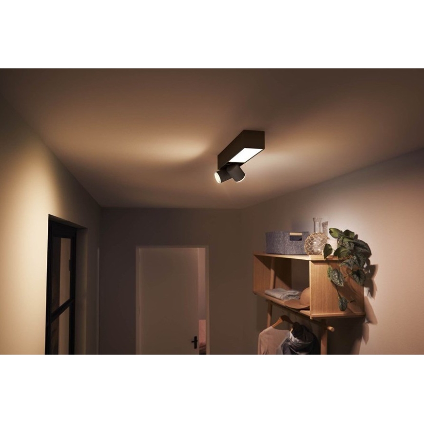 Philips - LED RGBW Точковий світильник з регулюванням яскравості Hue CENTRIS LED/11W/230V + 2xGU10/5,7W