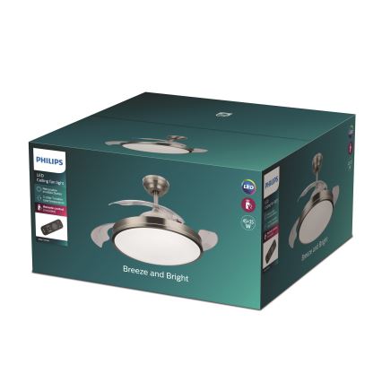 Philips - LED Люстра-вентилятор LED/35W/230V 5500/4000/3000K + дистанційне керування