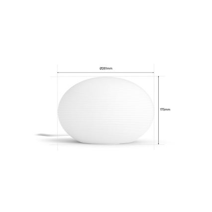 Philips - LED RGB диммируемая настольная лампа Hue FLOURISH White And Color Ambiance 1xE27/8,1W/230V 1000-20000K