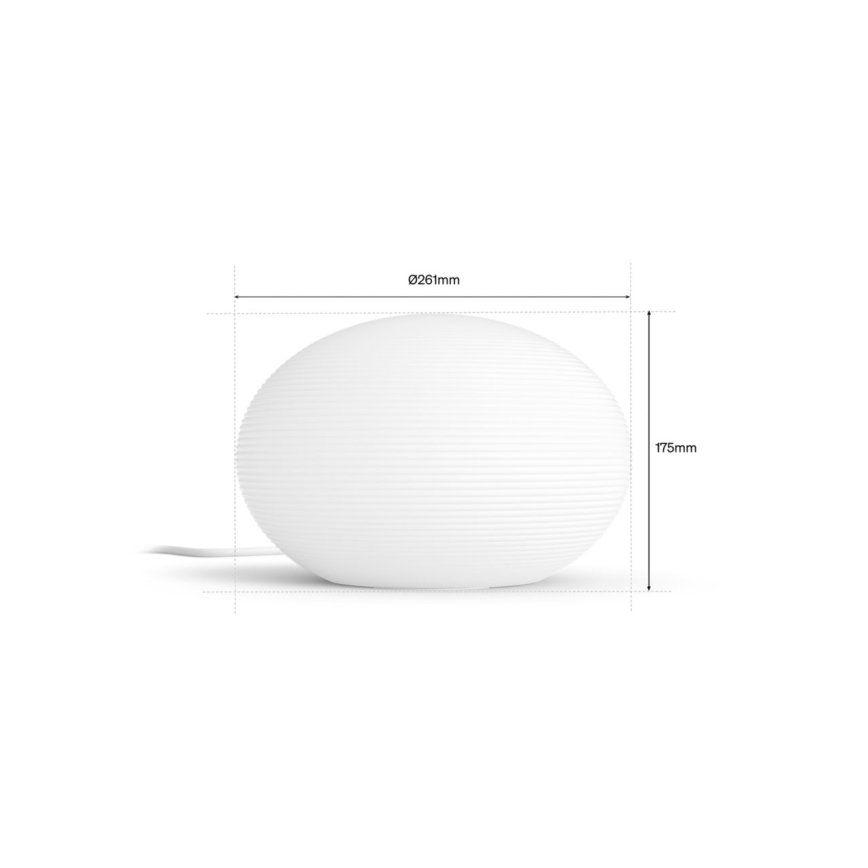 Philips - LED RGB диммируемая настольная лампа Hue FLOURISH White And Color Ambiance 1xE27/8,1W/230V 1000-20000K