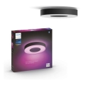 Philips - LED RGB диммируемый потолочный светильник Hue INFUSE, 52,5 Вт/230 В, 2000–6500 K, диаметр 425 мм, черный