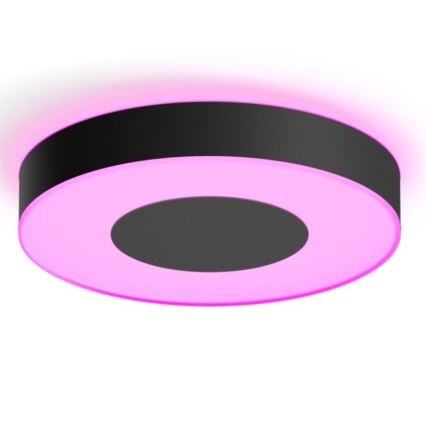 Philips - LED RGB диммируемый потолочный светильник Hue INFUSE, 52,5 Вт/230 В, 2000–6500 K, диаметр 425 мм, черный