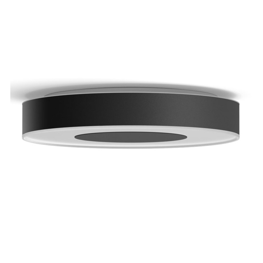 Philips - RGB LED стельовий світильник Hue INFUSE з регульованою яскравістю LED/52,5W/230V 2000-6500K діам. 425 мм чорний