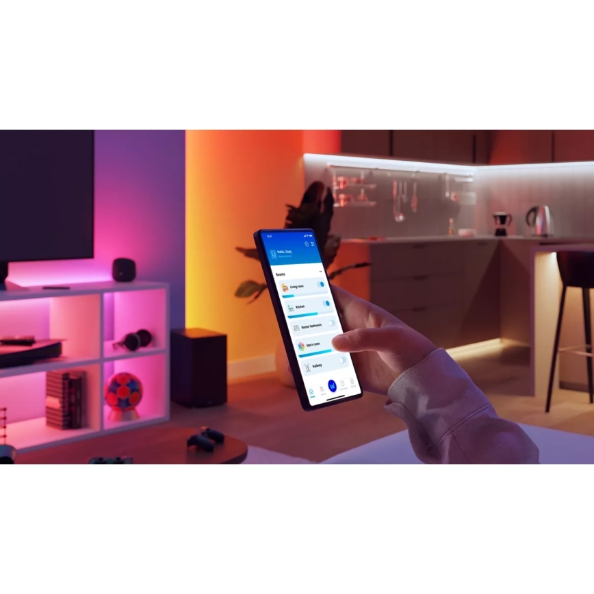 Philips -LED RGB стрічка SMART STRIP з регулюванням яскравості 15m LED/20W/230V 2200-6500K Wi-Fi