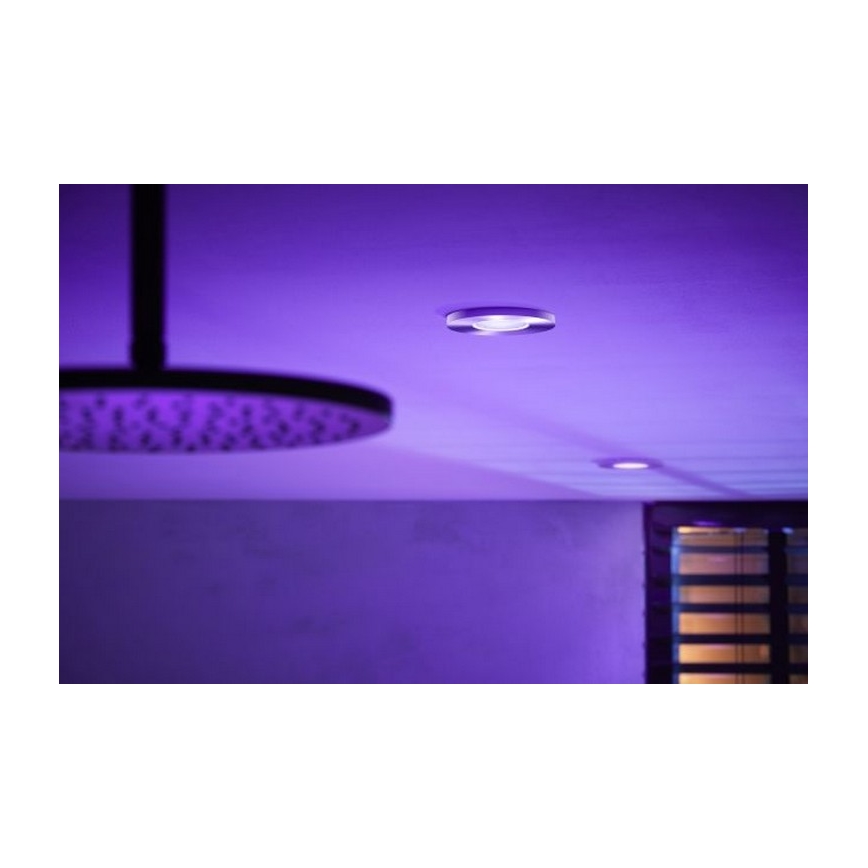 Philips - LED RGB Світильник для ванної з регулюванням яскравості Hue XAMENTO 1xGU10/5,7W/230V IP44 2000-6500K