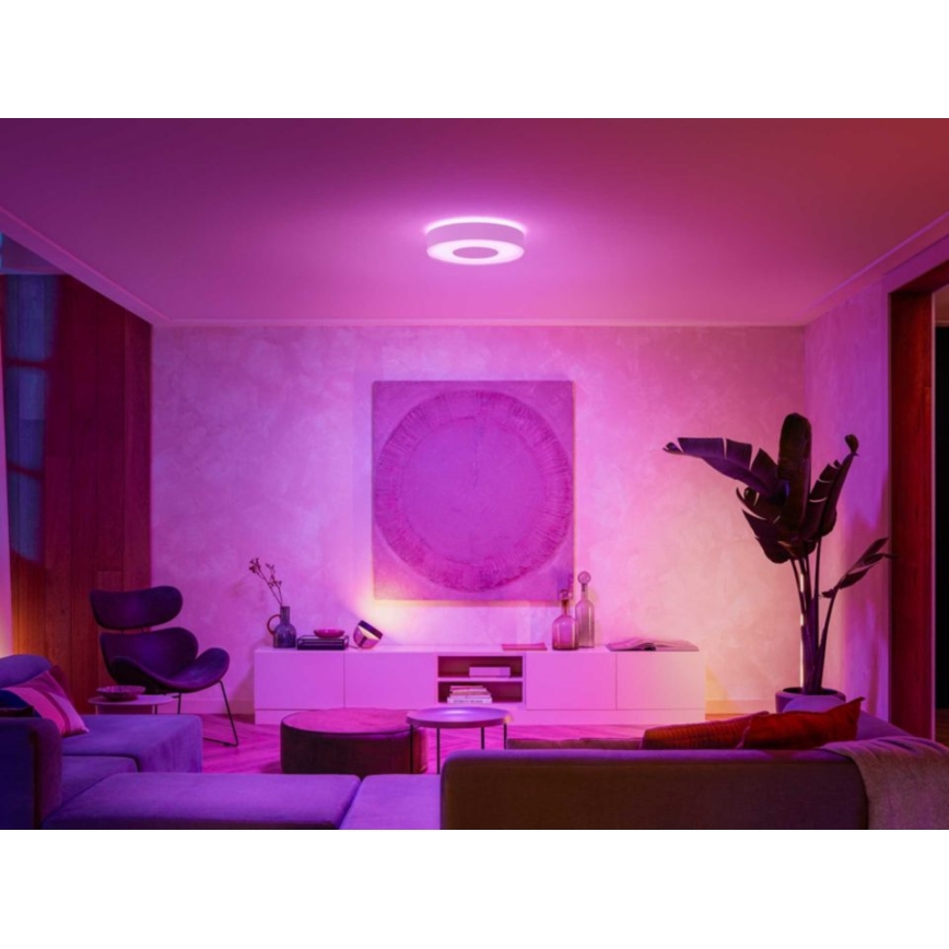 Philips - LED RGB Світильник для ванної з регулюванням яскравості Hue XAMENTO LED/33,5W/230V IP44 діаметр 381 мм 2000-6500K
