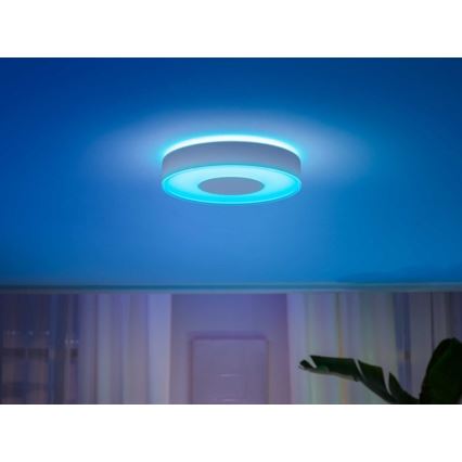 Philips - RGB світлодіодний стельовий світильник Hue INFUSE 33,5 Вт/230 В 2000-6500 К діам. 381 мм білий