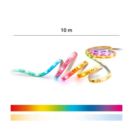 Philips - LED RGBIC диммируемая лента SMART STRIP 10 м LED/43 Вт/230 В 2700-6500 К Wi-Fi