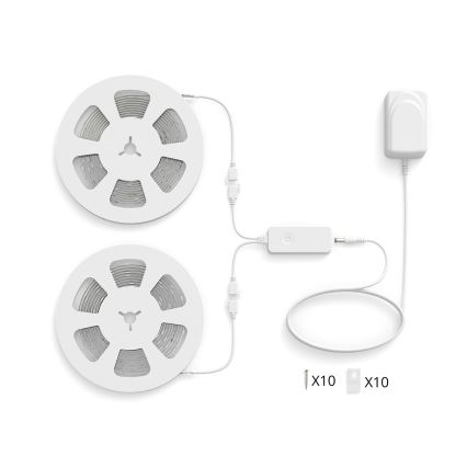 Philips - LED RGBIC диммируемая светодиодная лента SMART STRIP 20 м LED/36 Вт/230 В 2700–6500 К Wi-Fi