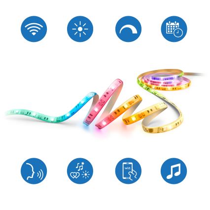 Philips - RGBIC LED-стрічка з регульованою яскравістю SMART STRIP 3m LED/13W/230V 2700-6500K Wi-Fi