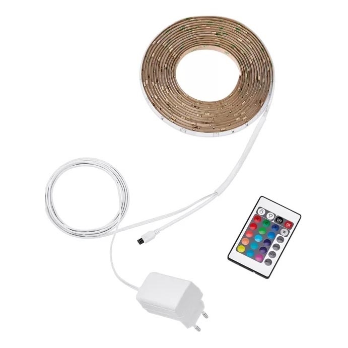 Philips - LED RGBW Dimmable Strip 5m LED/12W/230V + Remote Control