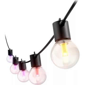 Philips - LED RGBW диммируемая уличная гирлянда Hue FESTAVIA 20xLED 14m IP65