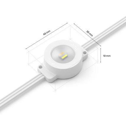Philips - LED RGBW диммируемая уличная гирлянда Hue FESTAVIA 32xLED 18m 1000-20000K IP65