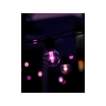 Philips - LED RGBW диммируемая уличная гирлянда Hue FESTAVIA 20xLED 14m IP65