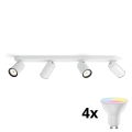 Philips - LED RGBW Диммируемый точечный светильник PONGEE 4xGU10/4,9 Вт/230 В 2700-6500K белый