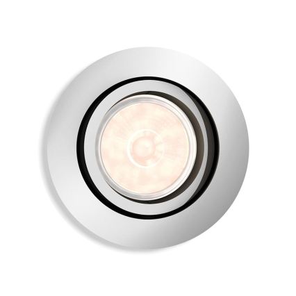 Philips - LED RGBW диммируемый встраиваемый потолочный светильник DONEGAL 1xGU10/4,8W/230V + пульт дистанционного управления