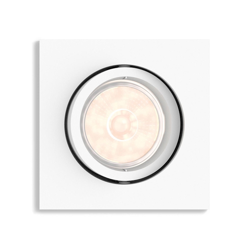 Philips - LED RGBW диммируемый встраиваемый потолочный светильник DONEGAL 1xGU10/4,8W/230V + пульт дистанционного управления