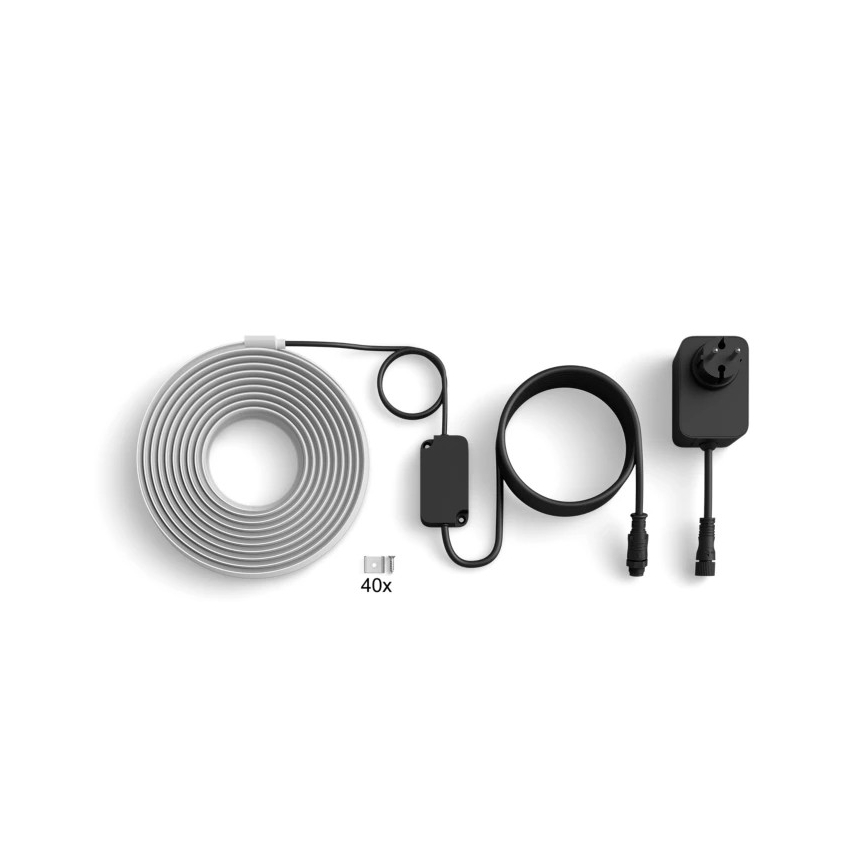 Philips -LED RGBW Зовнішня RGBW LED-стрічка Hue FLUX 10m з регулюванням яскравості LED/30W/230V 2200-6500K IP67