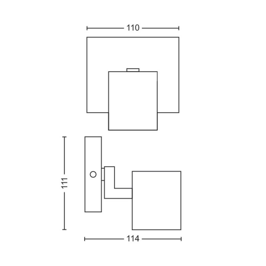 Philips - LED RGBW димований точковий світильник RUNNER 1xGU10/6,5W/230V 2700-6500K матовий хром