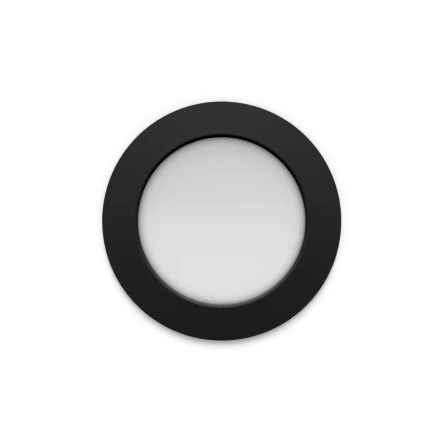 Philips - LED RGBW димований вбудований стельовий світильник для ванної кімнати Hue SLIM LED/12W/230V 1000-20000K чорний IP44