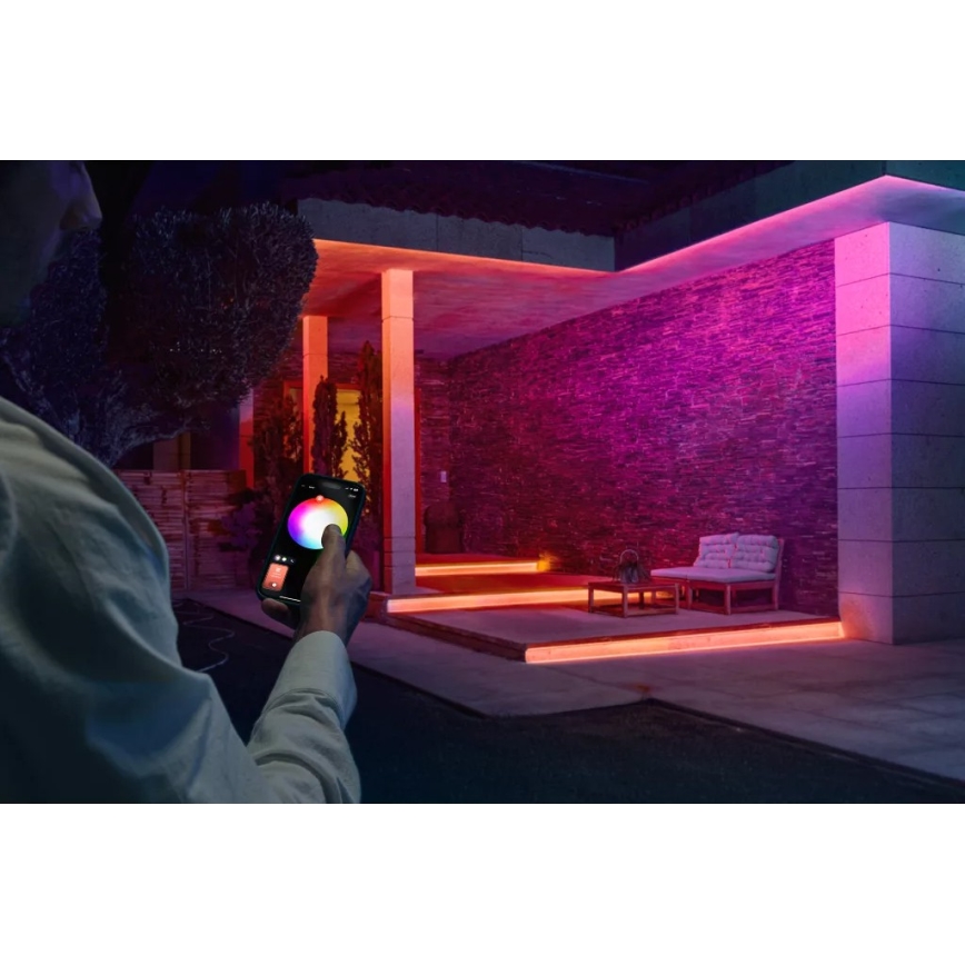 Philips - LED RGBW затемнювана зовнішня стрічка Hue FLUX 5m LED/30W/230V 2200-6500K IP67
