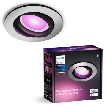 Philips - LED RGBW Стельовий вбудований світильник з регулюванням яскравості Hue CENTURA 1xGU10/4,2W/230V 2000-6500K