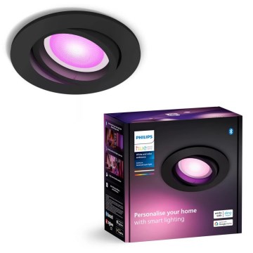 Philips - LED RGBW Стельовий вбудований світильник з регулюванням яскравості Hue CENTURA 1xGU10/4,2W/230V 2000-6500K