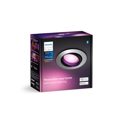 Philips - LED RGBW Стельовий вбудований світильник з регулюванням яскравості Hue CENTURA 1xGU10/4,2W/230V 2000-6500K