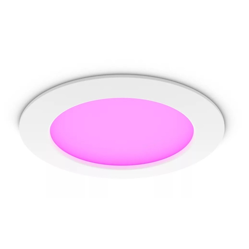 Philips - LED RGBW Вбудований стельовий світильник для ванної з регулюванням яскравості Hue SLIM LED/12W/230V IP44 2200-6500K