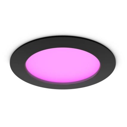 Philips - LED RGBW Вбудований стельовий світильник для ванної з регулюванням яскравості Hue SLIM LED/12W/230V IP44 2200-6500K