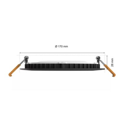 Philips - LED RGBW Вбудований стельовий світильник для ванної з регулюванням яскравості Hue SLIM LED/12W/230V IP44 2200-6500K