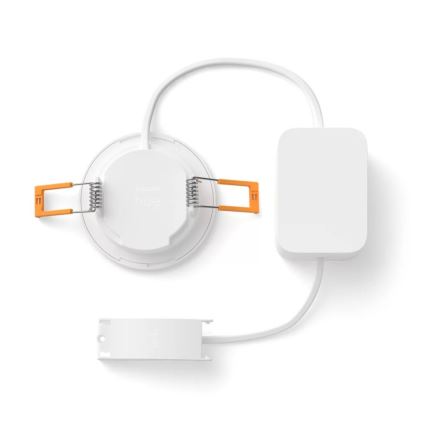 Philips - LED RGBW Вбудований стельовий світильник для ванної з регулюванням яскравості Hue SLIM LED/8,3W/230V 2000-6500K IP44 білий