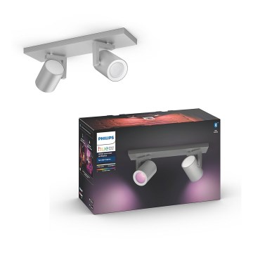 Philips - LED RGBW Точковий світильник з регулюванням яскравості Hue ARGENA 2xGU10/5,7W/230V