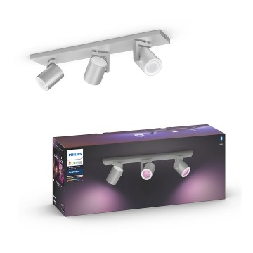 Philips - LED RGBW Точковий світильник з регулюванням яскравості Hue ARGENA 3xGU10/5,7W/230V