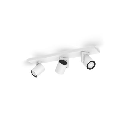 Philips - LED RGBW Точковий світильник з регулюванням яскравості Hue ARGENTA 3xGU10/4,2W/230V 2000-6500K