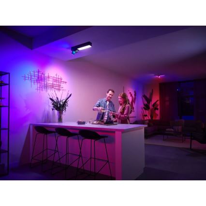 Philips - LED RGBW Точковий світильник з регулюванням яскравості Hue CENTRIS 2xGU10/4,2W/230V + LED/11W 2000-6500K