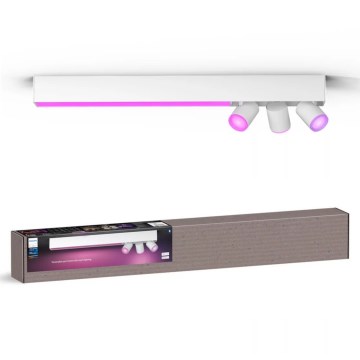 Philips - LED RGBW Точковий світильник з регулюванням яскравості Hue CENTRIS 3xGU10/4,2W/230V + LED/11W 2000-6500K