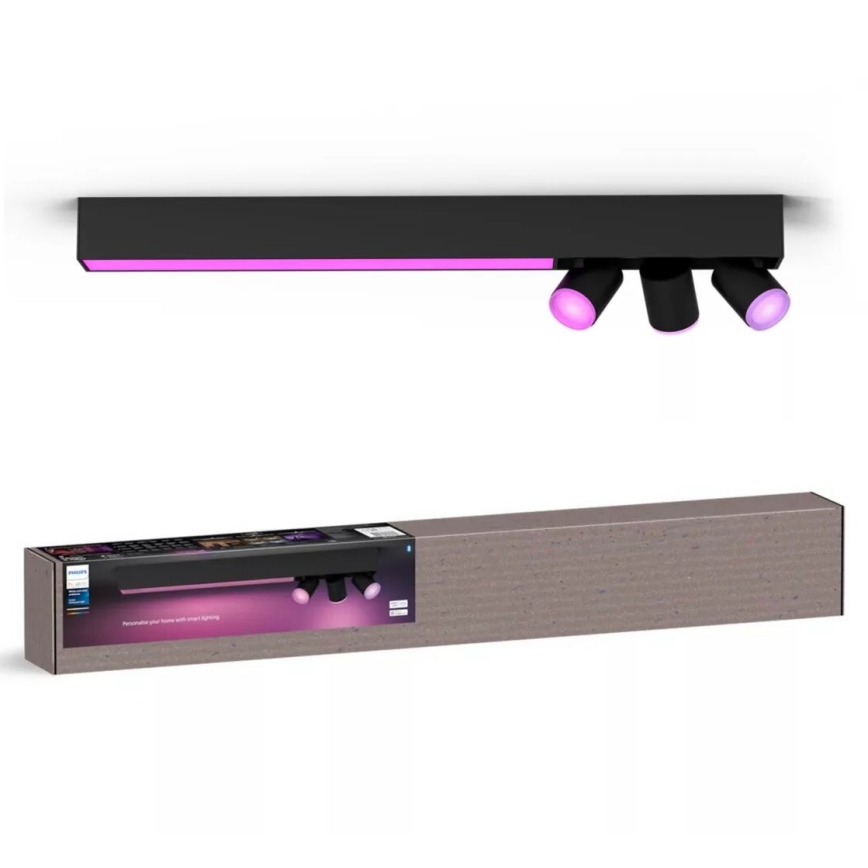 Philips - LED RGBW Точковий світильник з регулюванням яскравості Hue CENTRIS 3xGU10/4,2W/230V + LED/11W 2000-6500K
