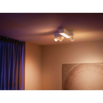 Philips - LED RGBW Точковий світильник з регулюванням яскравості Hue CENTRIS 3xGU10/4,2W/230V + LED/11W 2000-6500K