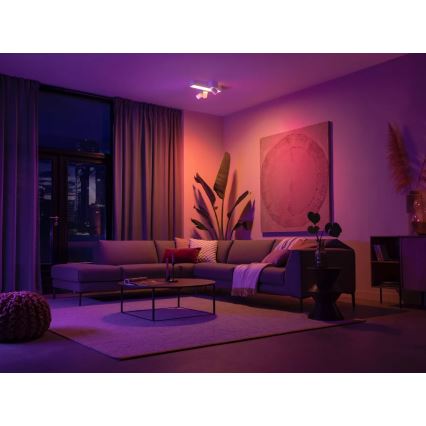 Philips - LED RGBW Точковий світильник з регулюванням яскравості Hue CENTRIS 3xGU10/4,2W/230V + LED/11W 2000-6500K