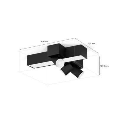 Philips - LED RGBW Точковий світильник з регулюванням яскравості Hue CENTRIS 3xGU10/4,2W/230V + LED/11W 2000-6500K