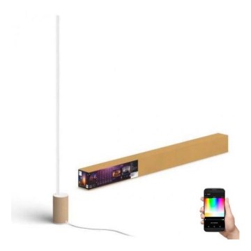 Philips - LED RGBW Торшер з регулюванням яскравості Hue SIGNE LED/29W/230V 2000-6500K бежевий