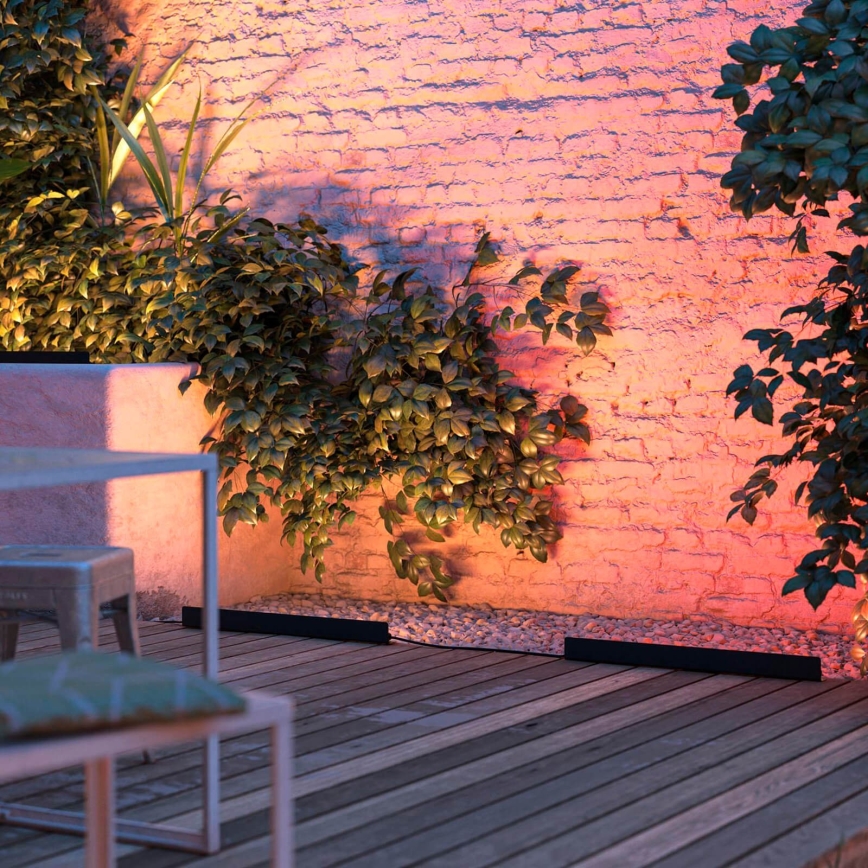 Philips - LED RGBW Вуличний світильник з регулюванням яскравості Hue White and Color Ambiance LED/20W/24V IP65