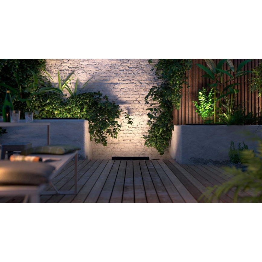 Philips - LED RGBW Вуличний світильник з регулюванням яскравості Hue White and Color Ambiance LED/20W/24V IP65