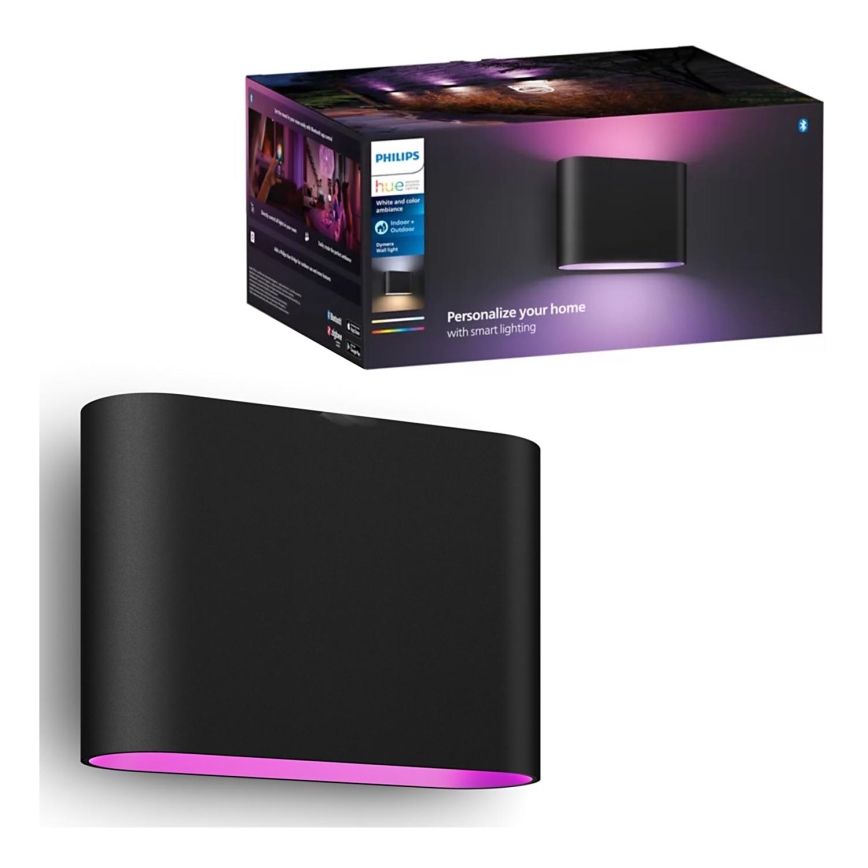 Philips - LED RGBW Вуличний настінний світильник з регулюванням яскравості Hue DYMERA 2xLED/10,2W/230V 2000-6500K IP44